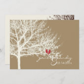 PixDezines雪鳥|秋+冬の招待状 招待状 (正面/裏面)