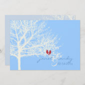 PixDezines雪鳥|秋|冬|diy color 招待状 (正面/裏面)