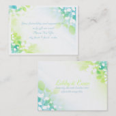 PixDezines青い秋の方向カード/日のフォント 名刺 (正面/裏面)