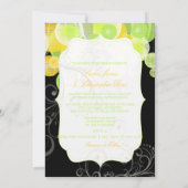 PixDezines黄+緑のランタン 招待状 (裏面)