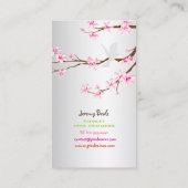 PixDezines さくら/ピンクの桜の木のトリマー ♥♥♥ 名刺 (裏面)