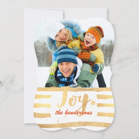 PixDezines のゴールド/ホリデー カードは目を引く シーズンカード (正面)