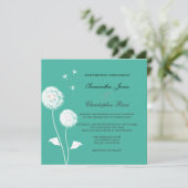 PixDezines のタンポポ, DIY 背景色 招待状 (スタンド正面)