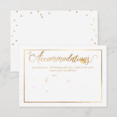 PixDezines の宿泊施設カード、輝く/偽のゴールド エンクロージャーカード (正面/裏面)