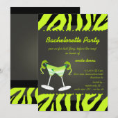 PixDezines アップルマーティニ 独身最後の夜 /diy カラー 招待状 (正面/裏面)