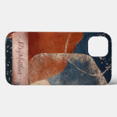 PixDezines アブストラクトアレンジメント H2 ローズゴールド Case-Mate iPhoneケース (裏面 (横))
