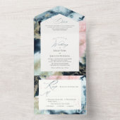 PixDezines アブストラクトギャラクシー オールインワン招待状 (内側)