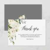 PixDezines アルバスター ローズ 哀悼 お礼 招待状 (正面/裏面)