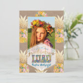 PixDezines アロハパイナップル 卒業パーティ 招待状 (スタンド正面)