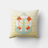 PixDezines アンカー/海事/シェブロン/水彩 クッション (裏面)