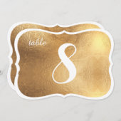 PixDezines アンティーク調 ゴールド テーブルナンバー (正面/裏面)