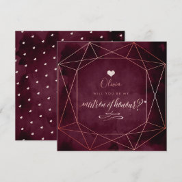 PixDezines イリデセント ブラッシュ ピンク+ガーネット, 後見人 招待状