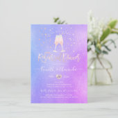 PixDezines イリデセント リハーサル ディナー チャンピエ 招待状 (スタンド正面)