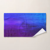 PixDezines インディゴ + ナスの水彩 バスタオルセット (ハンドタオル)