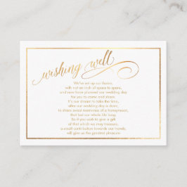 PixDezines ウィッシング ウェル / マーブル / ホワイト + ゴールド エンクロージャーカード