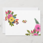 PixDezines ウェディングシャワースプリングフラワーデザイン 招待状 (裏面)