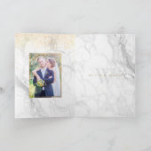 PixDezines ウェディングフォト ありがとう/大理石 サンキューカード (内部)