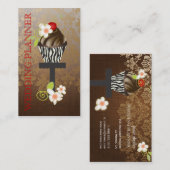 PixDezines、ウェディングプランナー+Fidora Damask 名刺 (正面/裏面)