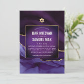 PixDezines ウォーターカラー アゲート オーブルジーン ミツバ 招待状 (スタンド正面)