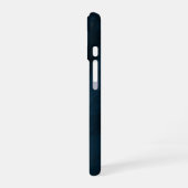 PixDezines ウォーターカラー アゲート スレートブルー iPhone 16ケース (左側面)
