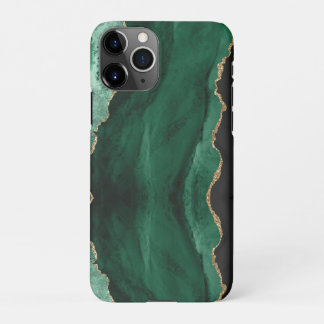 PixDezines ウォーターカラー アゲート ダークグリーン iPhone 11Proケース