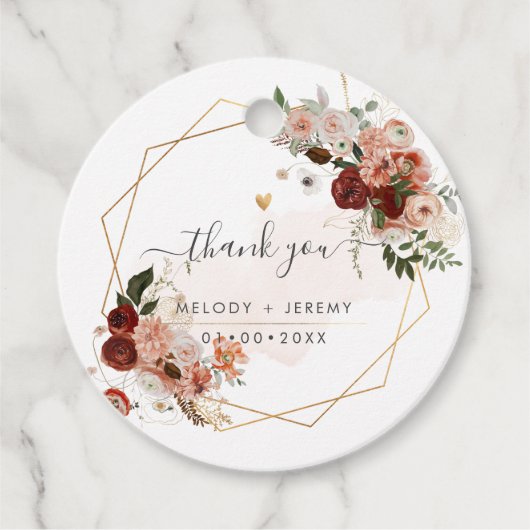 PixDezines ウォーターカラー マサラレッド オータムラブ フェイバータグ (正面)