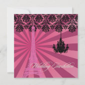 PixDezines エッフェル塔/パリ 招待状 (正面)