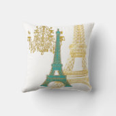 PixDezines エッフェル塔/疑似ゴールド/DIY カラー クッション (裏面)