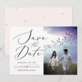 PixDezines エレガントなカリグラフィー スクリプト 招待状 (正面/裏面)