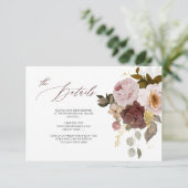 PixDezines エレガントなルースドスタイルの秋の庭園の花の招待状 招待状 (スタンド正面)