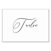 PixDezines エレガント ロマンチック カリグラフィー 12 テーブルナンバー (裏面)