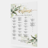 PixDezines エレガント Eucalyptus素朴シーティングチャート アクリルサイン (傾斜)