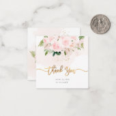 PixDezines エレガント H2淡い色の赤面ピンクローズ ノートカード (正面/裏面インサイチュ)