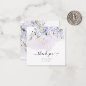 PixDezines エレガント H2 パープル ハイド クリーム ローズ ノートカード (正面/裏面インサイチュ)