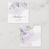 PixDezines エレガント H2 パープル ハイド クリーム ローズ ノートカード (正面/裏面)