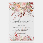 PixDezines エレガント Rust Orange Gum Eucalyptus アクリルサイン (正面)