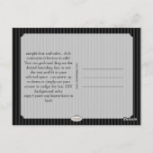 PixDezines/エレガントpinstripes/DIYカラー ポストカード (裏面)