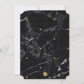 PixDezines エンゲージメントパーティ マーブル/フェイクゴールド 招待状 (裏面)