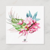 PixDezines オーキッド アイル, トロピカルな宿泊施設 エンクロージャーカード (裏面)