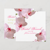 PixDezines オーキッド/ファレノプシス/DIY 背景 招待状 (正面/裏面)