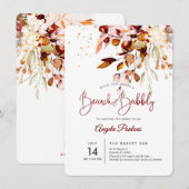 PixDezines オータム ガム ユーカリ ブランシュ＋バブル 招待状 (正面/裏面)