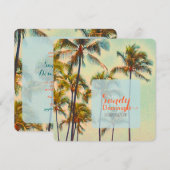 PixDezines カイルアベイ/トロピカルウェディング 招待状 (正面/裏面)