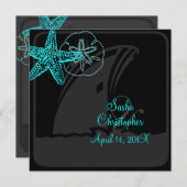 PixDezines カラフルなイソギンチャク/クルーズ船/手作りカラー 招待状 (正面/裏面)