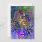 PixDezines ギャラクシー アブストラクト 卒業パーティー 招待状 (裏面)