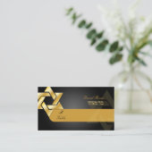 PixDezines クラシック ミツバチ プレースカード/ブラック+ゴールド プレイスカード (スタンド正面)