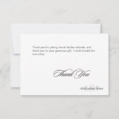 PixDezines クラシック モノグラム ありがとうカード（平型） サンキューカード (裏面)