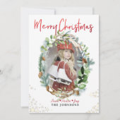 PixDezines クリスマスのご挨拶 冬のリース 招待状 (正面)