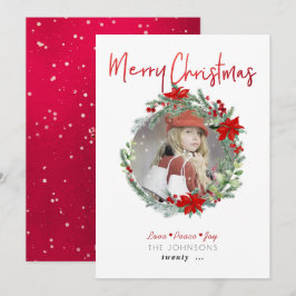 PixDezines クリスマスのリースのクリスマスグリーティング 招待状