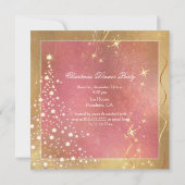 PixDezines クリスマスパーティー ツリー 招待状 (裏面)