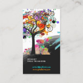PixDezines グランジ ツリー トリマー ♥♥♥♥ 名刺 (裏面)